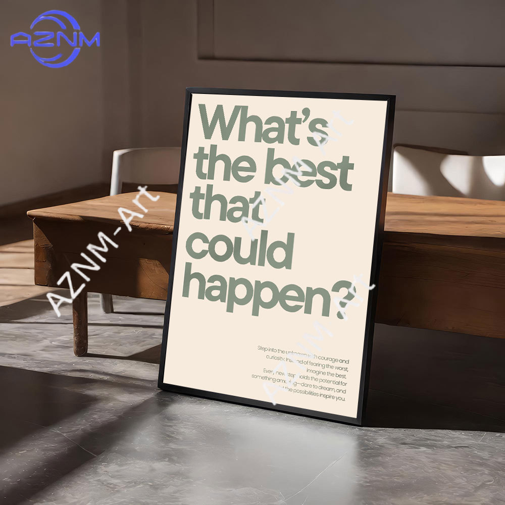 Home Office Inspiration - Kutipan Motivasi Minimalis Poster Seni Disiplin