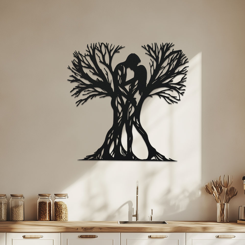 Home Office Room Inspiration - Patung Pohon Logam 1 Buah Bergaya