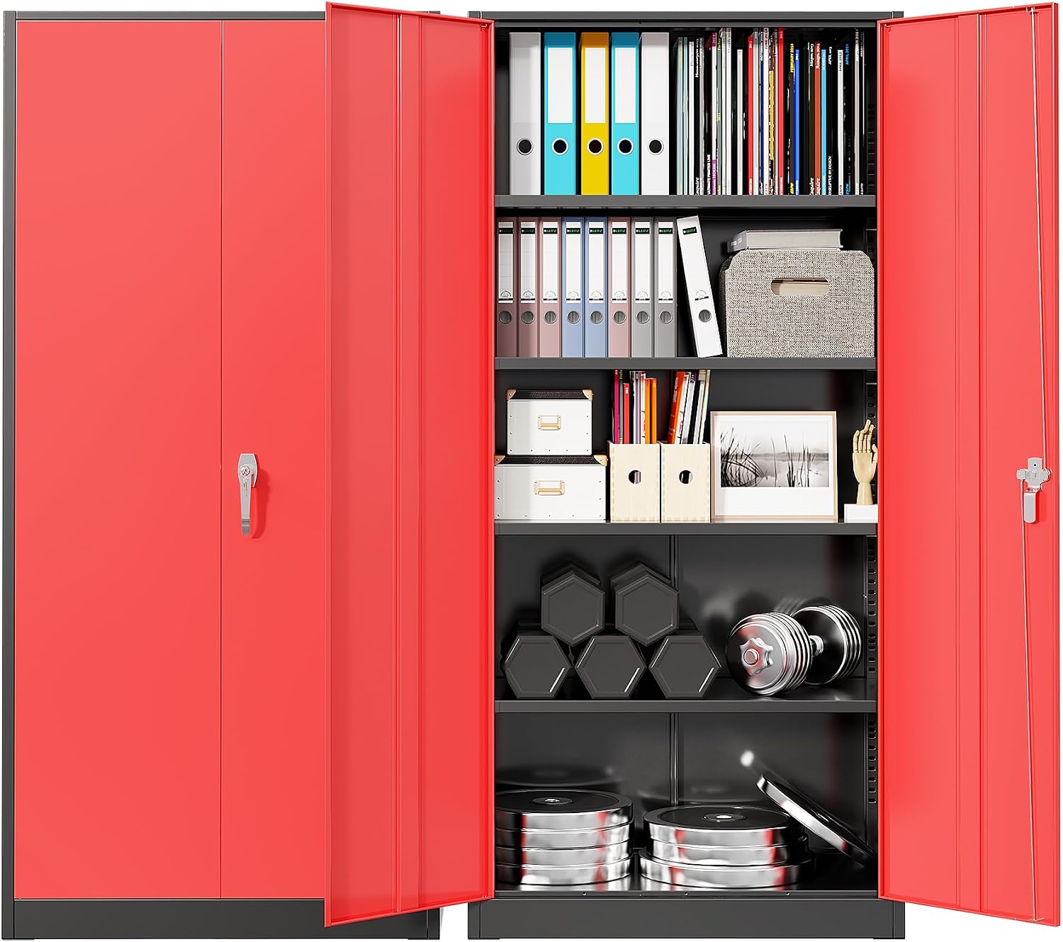 Home Office Organization - Lemari Penyimpanan Logam Tugas Berat, Lemari