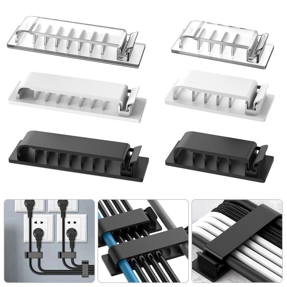 Cable Management Box - Pengatur Kabel Klip Kabel Berperekat Penjepit