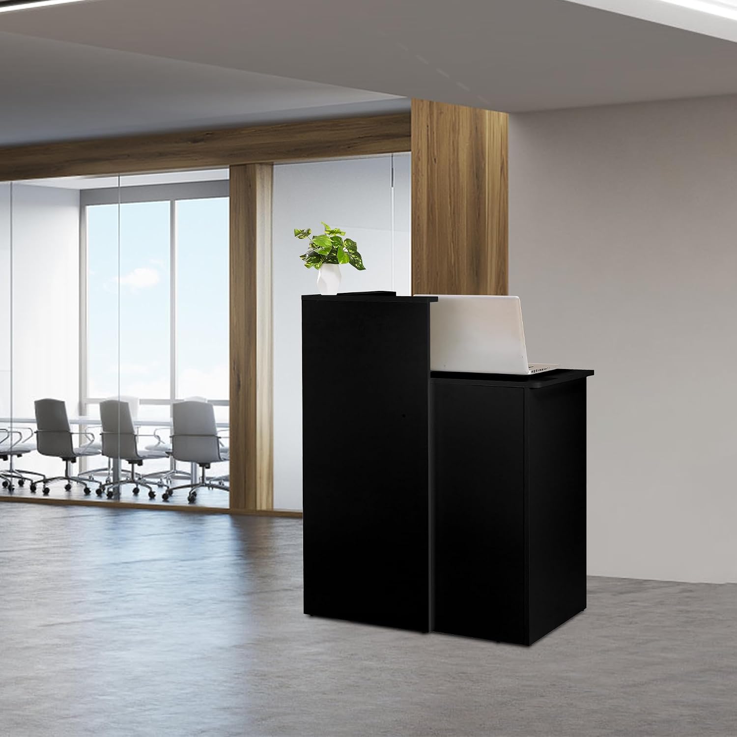 Desk Drawer Small - Meja Resepsionis Kecil dengan Meja Depan,