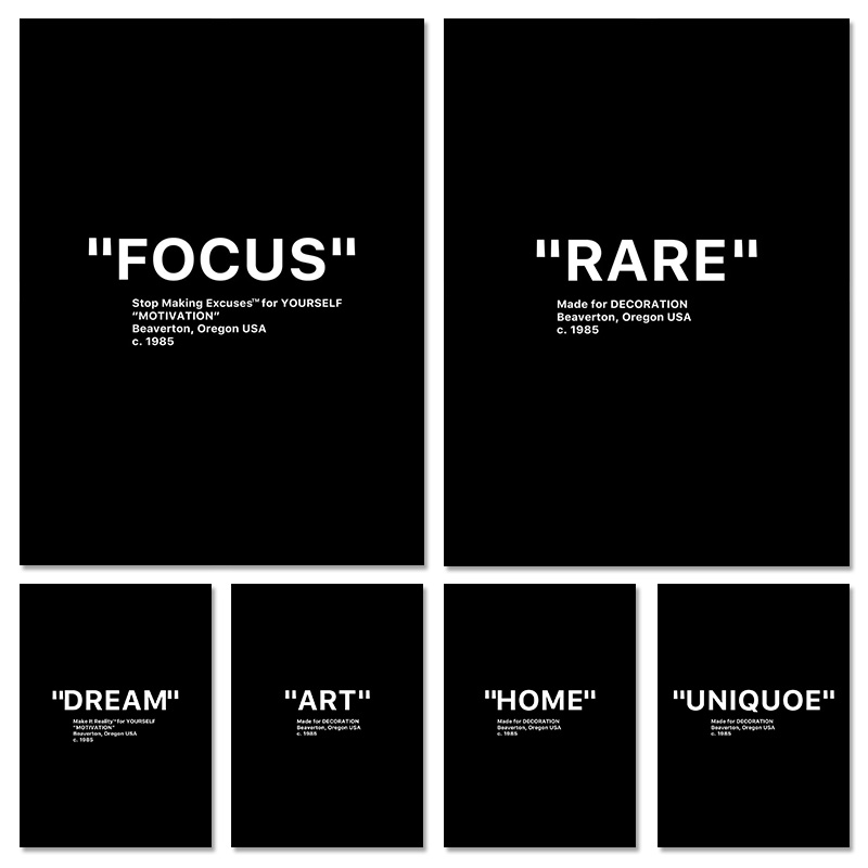 Home Office Room Inspiration - Poster Kanvas Cetak HD Kutipan Minimalis