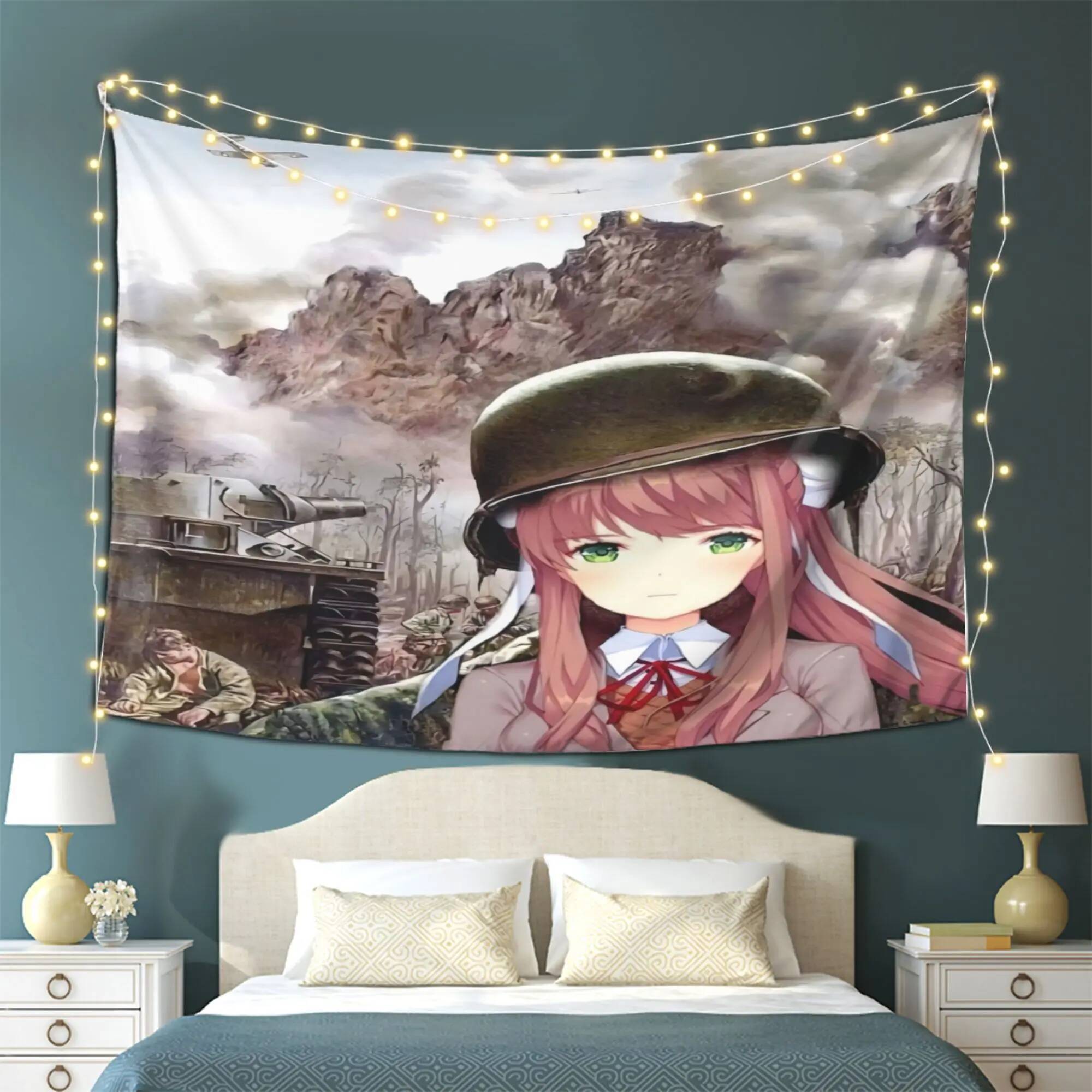 Home Office Room Inspiration - Tapestry Desain Terinspirasi Monika DDLC, Sempurna