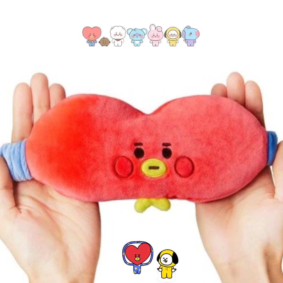 Home Office Inspiration - Masker mata boneka plush BT21 imut