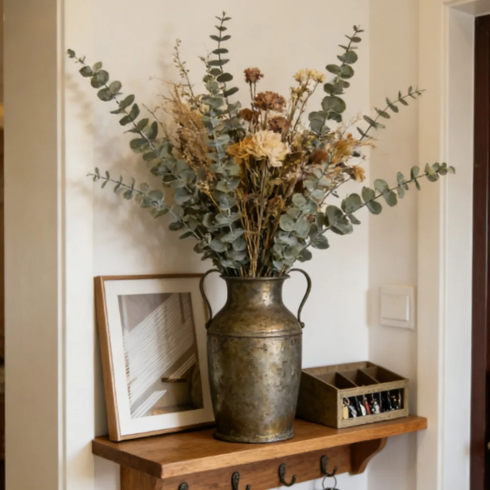 Home Office Backdrop - Buket Daun Eucalyptus Buatan Dekorasi Tanaman