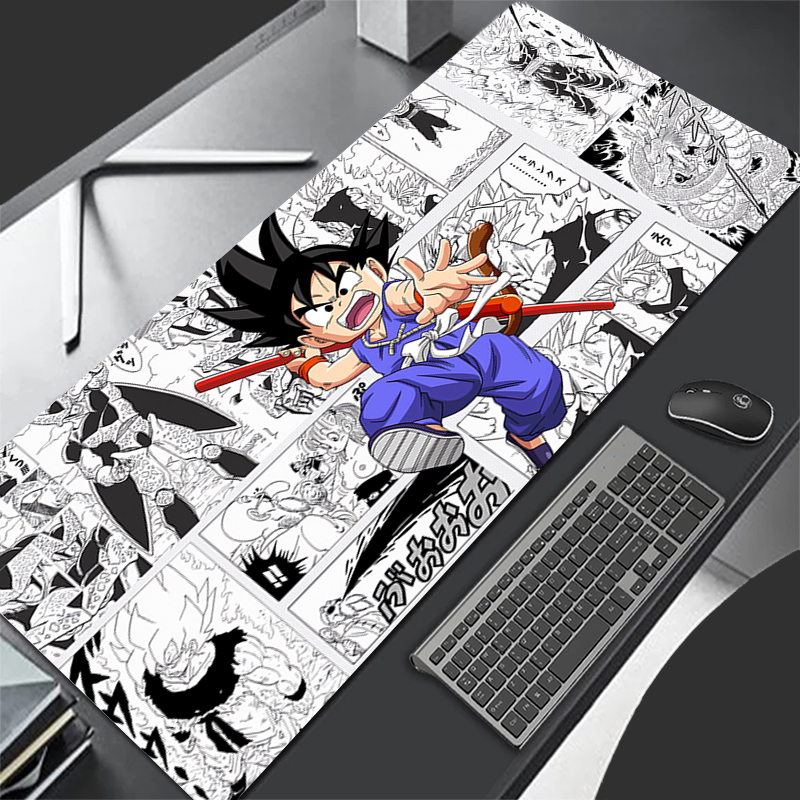 Home Office Hidden Desk - Mousepad Komputer Baru Goku Mouse Pad
