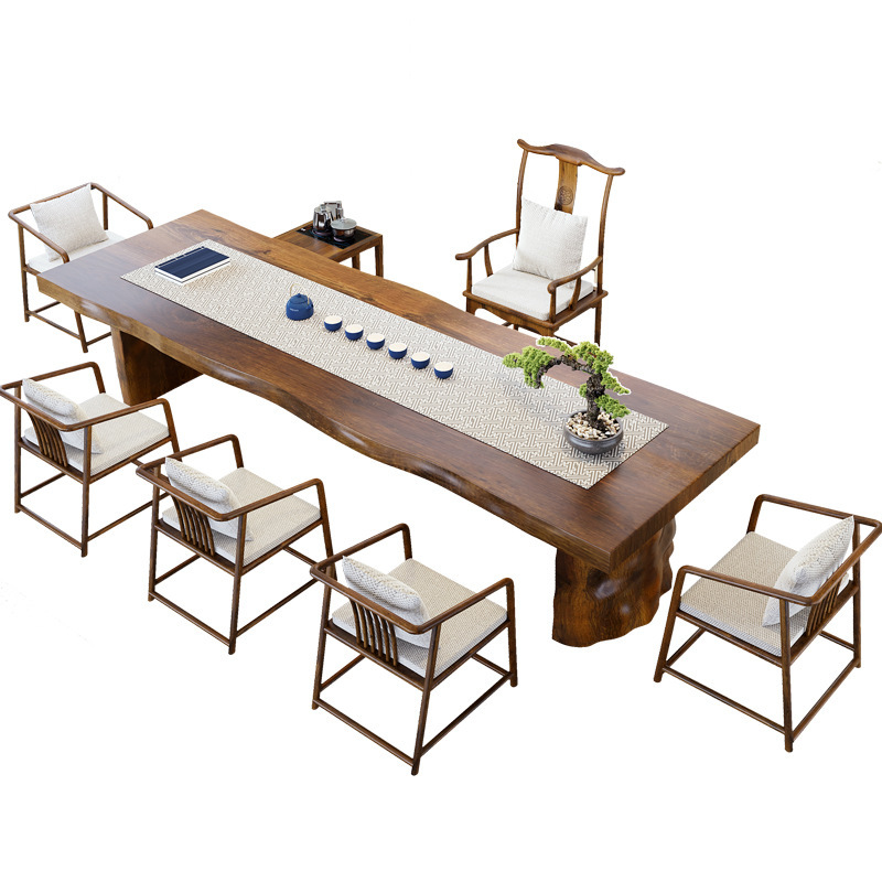 Home Office Guest Room - Meja teh kayu solid Cina baru
