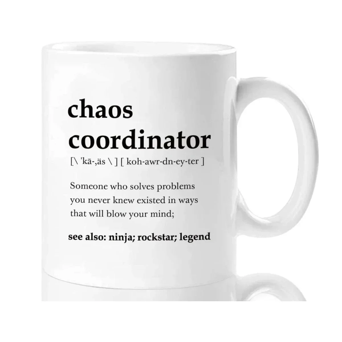 Home Office Dictionary - Mug Kopi Keramik dengan Definisi Kamus