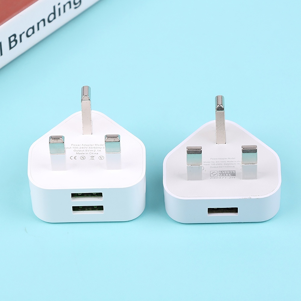 Home Office Uk - Adaptor Pengisi Daya Dinding 3 Pin