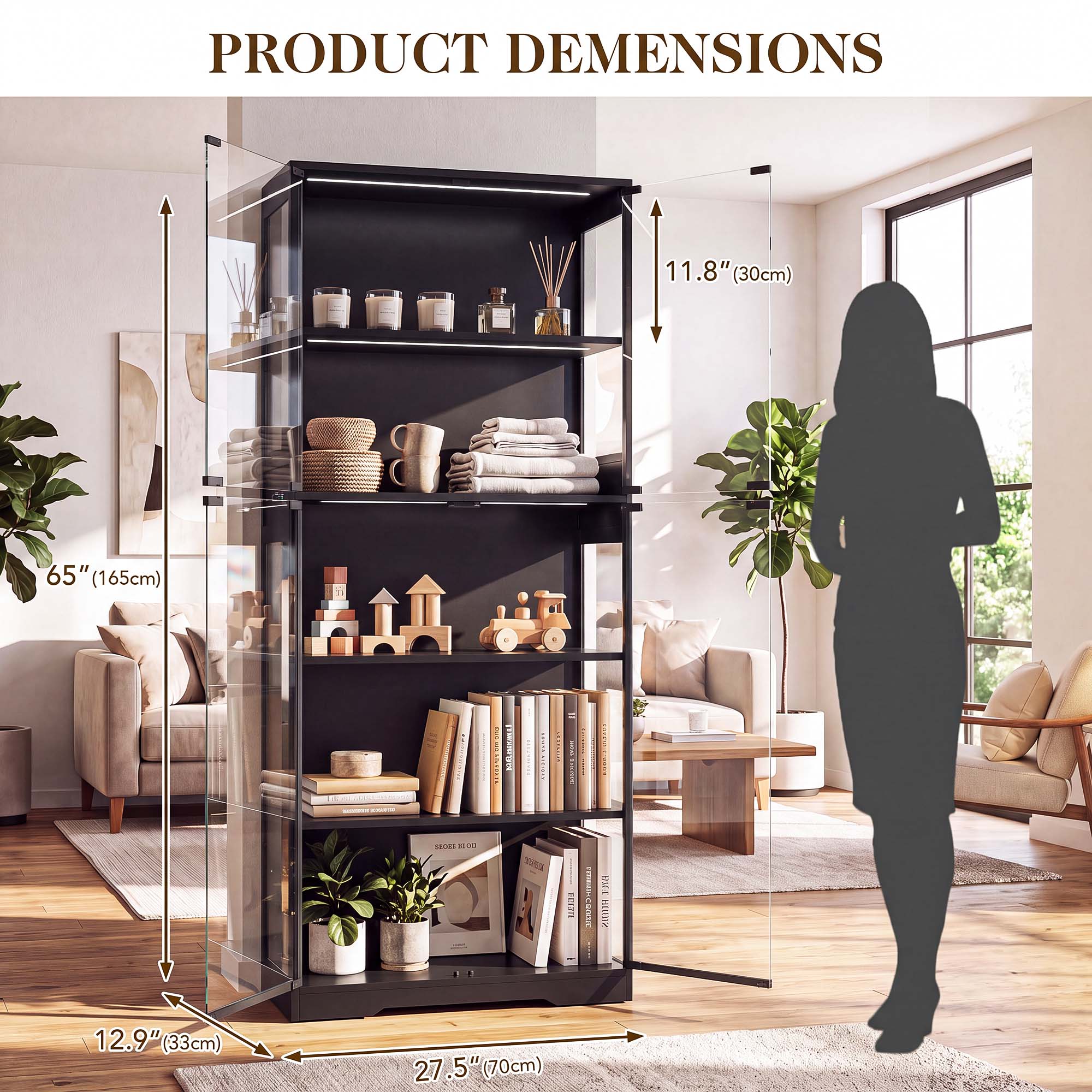 TCGBKAF Lemari Pajangan 5 Ting - Home Office Inspiration ulasan dan harga