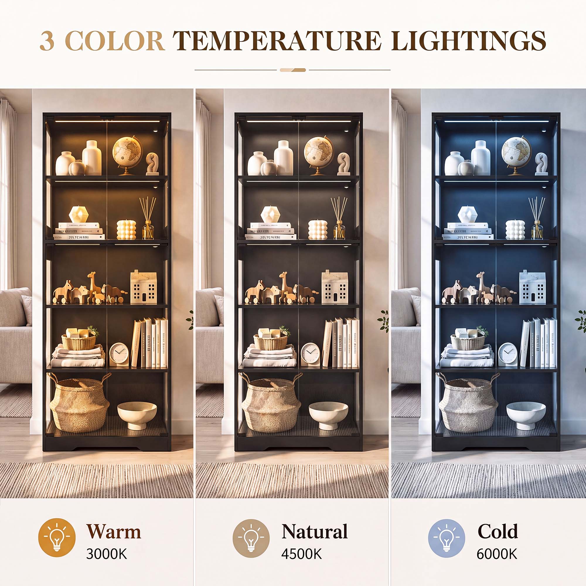 TCGBKAF Lemari Pajangan 5 Ting - Home Office Inspiration ulasan dan harga