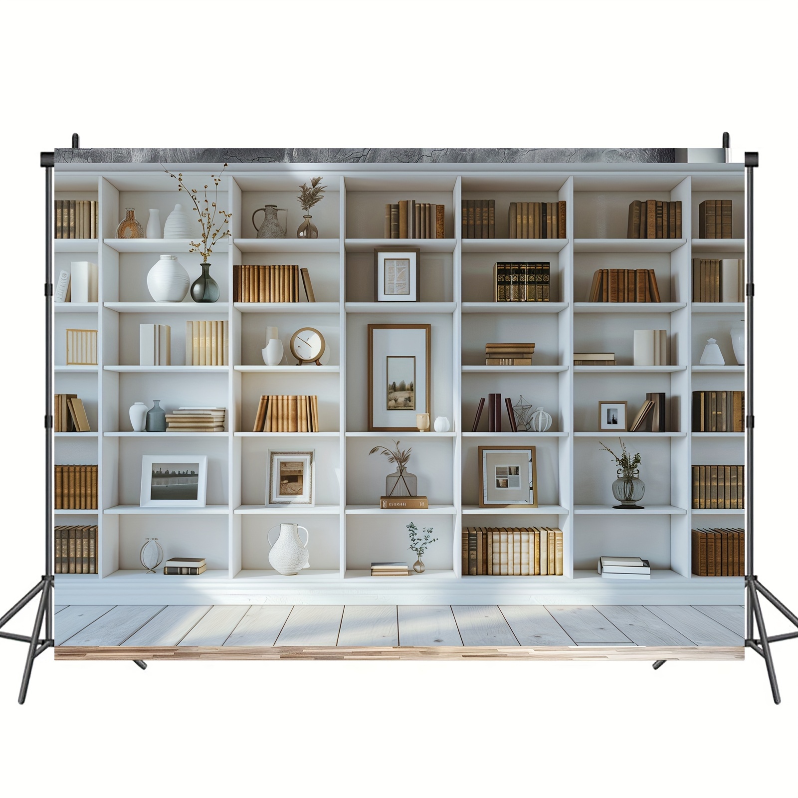 1 Buah Latar Belakang Rak Buku - Home Office Zoom Background Free ulasan dan harga