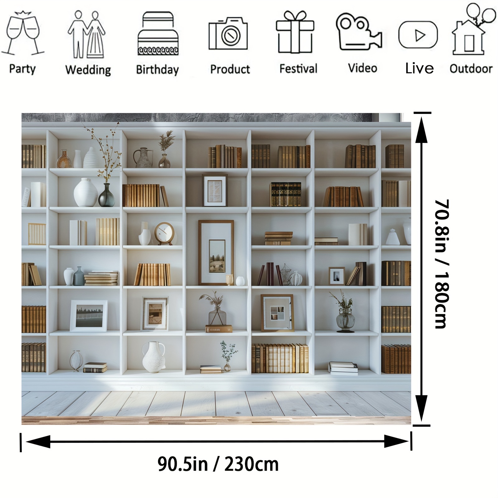 1 Buah Latar Belakang Rak Buku - Home Office Zoom Background Free ulasan dan harga