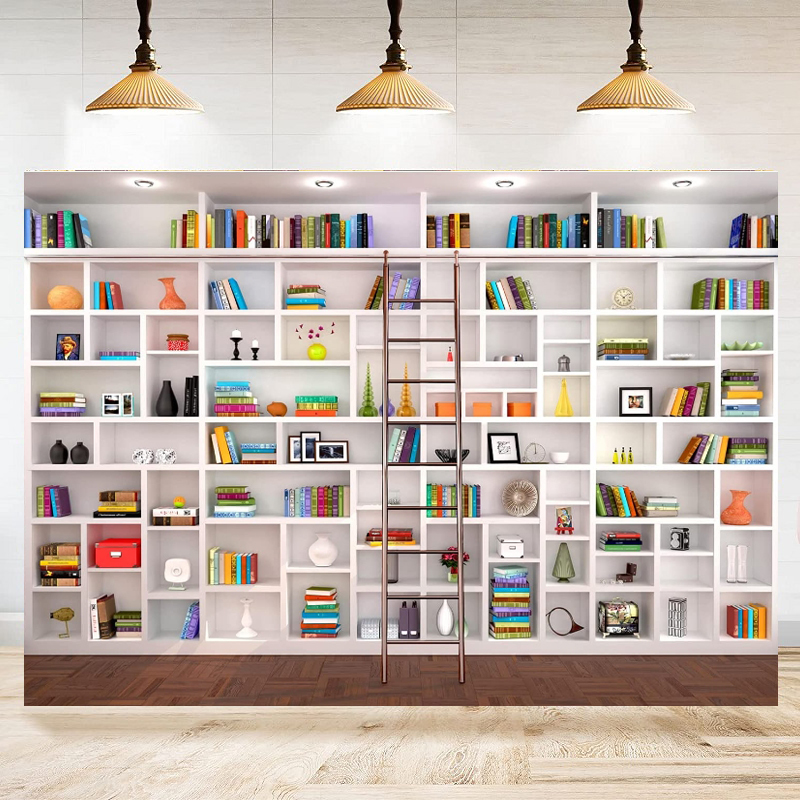 Latar Belakang Fotografi Rak B - Home Office Zoom Background Free ulasan dan harga