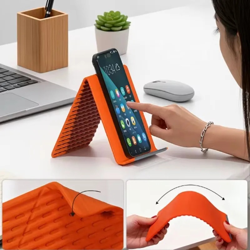 Penyangga Ponsel Silikon Lipat - Home Office Setup ulasan dan harga