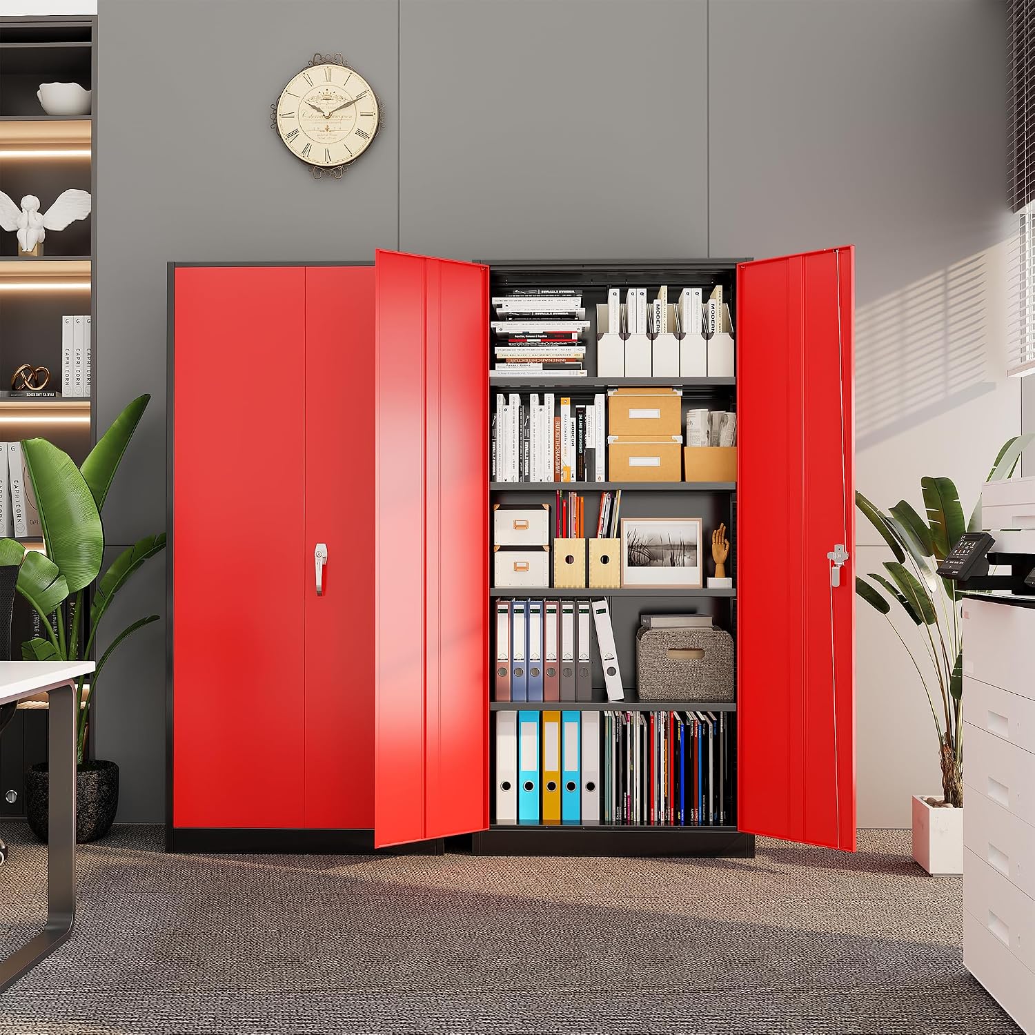 Lemari Penyimpanan Logam Tugas - Home Office Organization ulasan dan harga