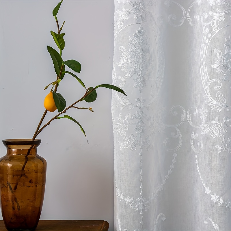 1 Buah Tirai Tipis Bordir Puti - Home Office Inspiration ulasan dan harga