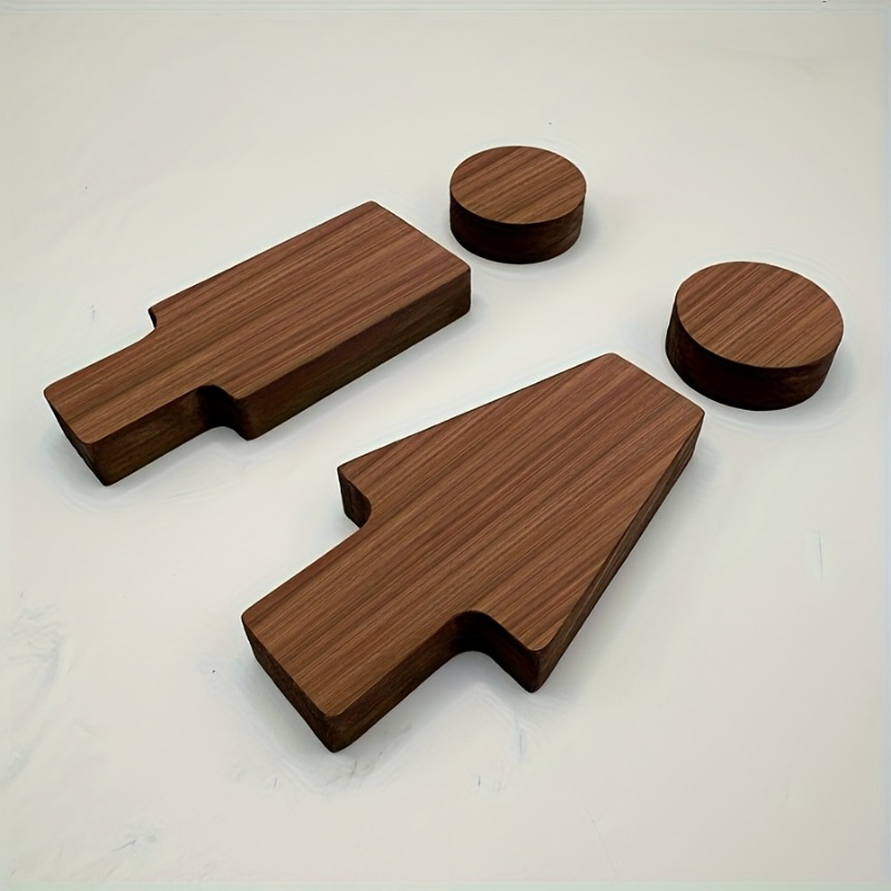 2 Buah Tanda Kamar Mandi Kayu  - Home Office Setup ulasan dan harga