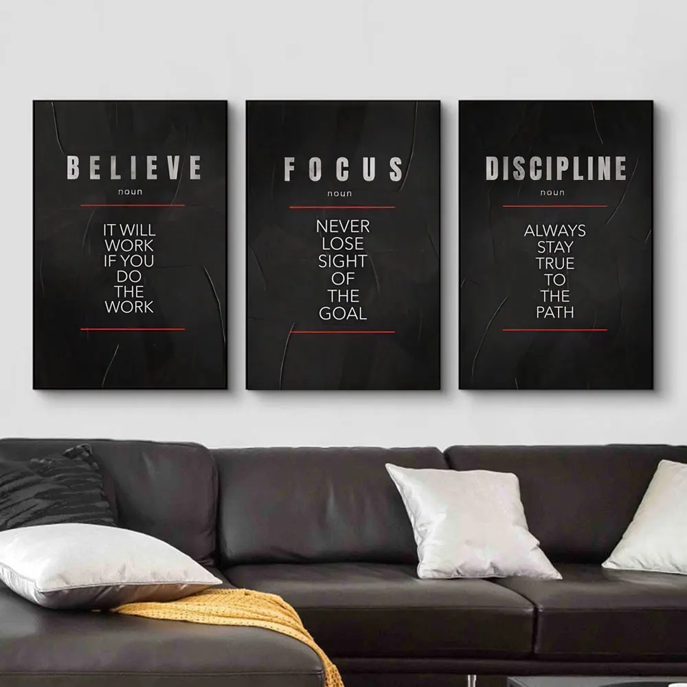 Poster Definisi Disiplin dan F - Home Office Room Inspiration ulasan dan harga