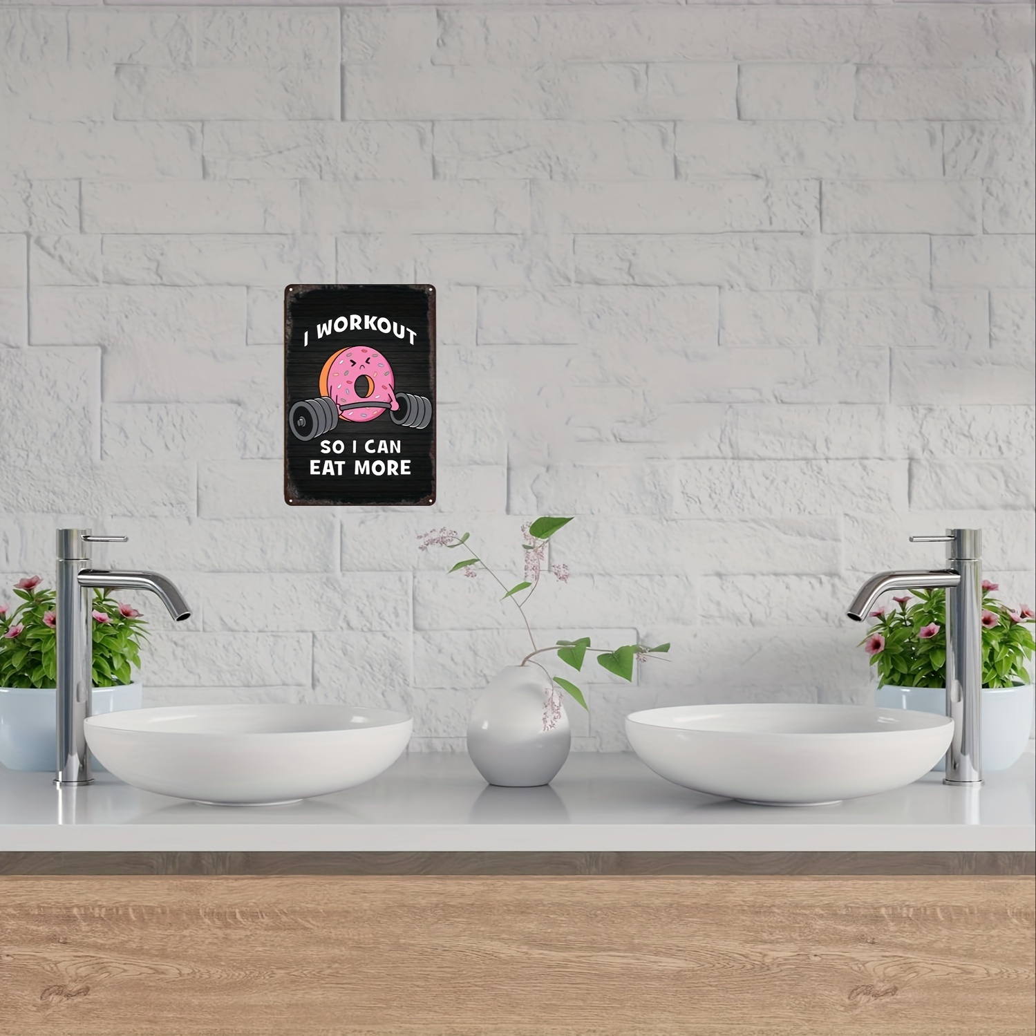 Papan Logam Retro Lucu dengan  - Home Office Room Inspiration ulasan dan harga