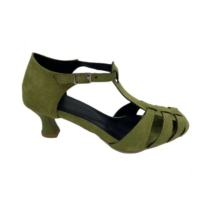 Sandal Wanita Hijau Suede Kitt - Home Office Makeover ulasan dan harga