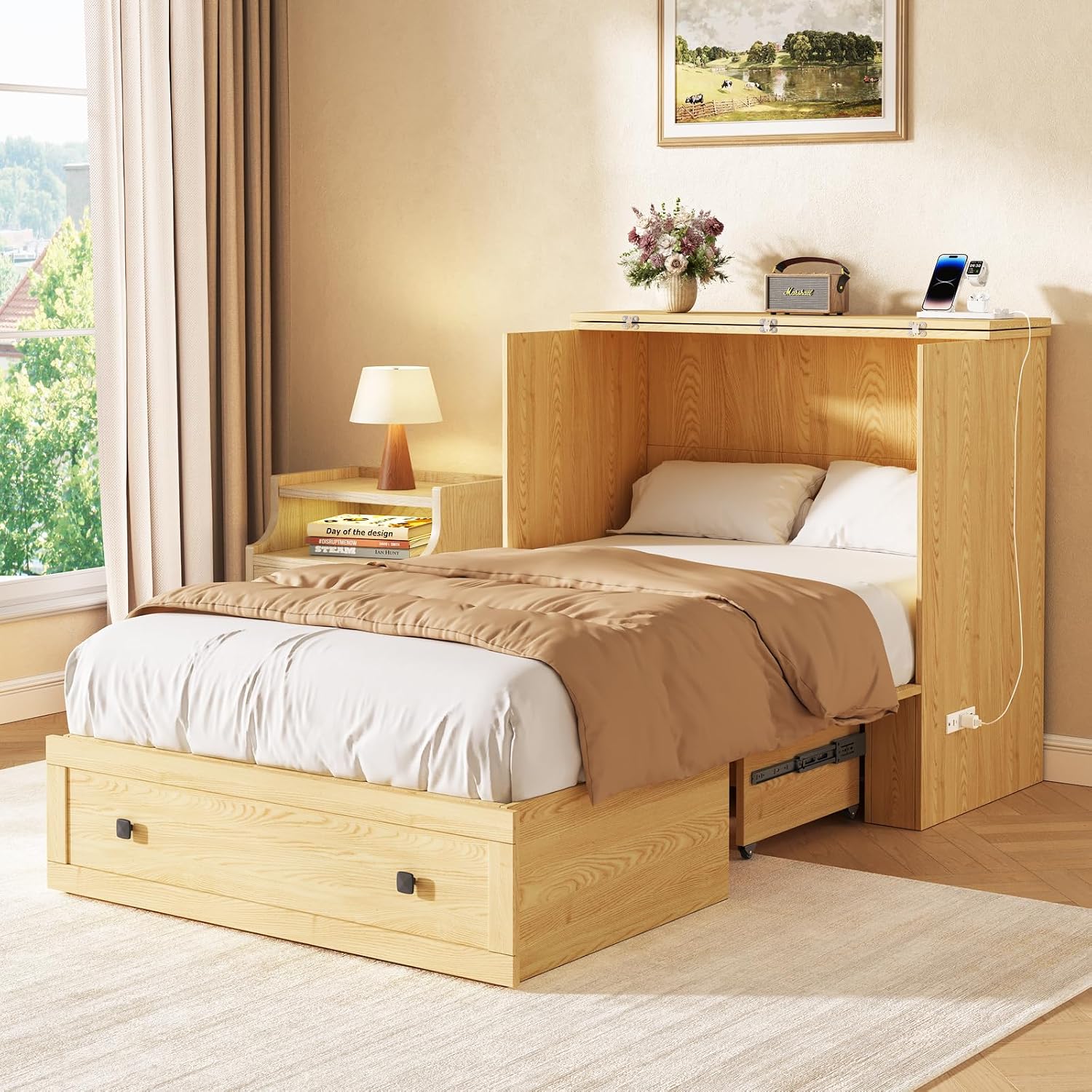 Tempat Tidur Lipat Murphy Hema - Home Office Guest Room ulasan dan harga