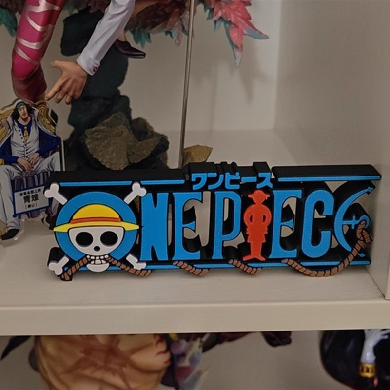 Logo 3D One Piece Cetak Tiga D - Home Office Romance Manga ulasan dan harga
