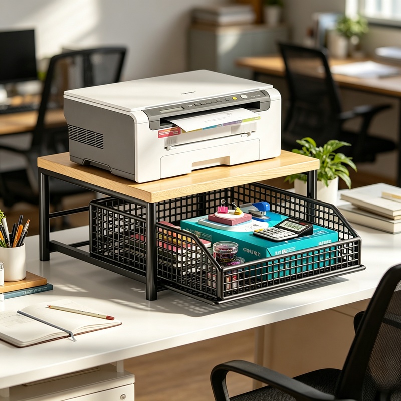 Rak Microwave Vertikal dengan  - Desk Drawer Small ulasan dan harga