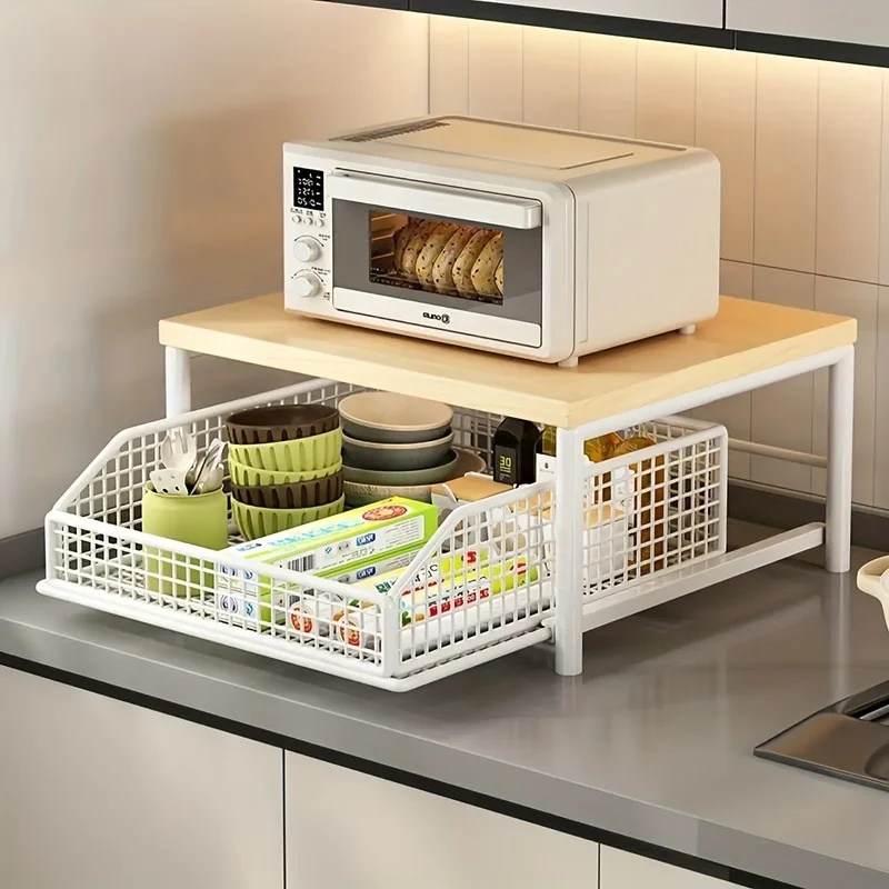 Rak Microwave Vertikal dengan  - Desk Drawer Small ulasan dan harga