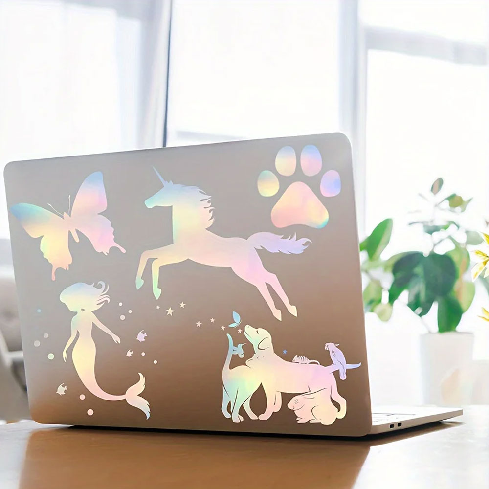 20 Lembar Stiker Vinyl Hologra - Label Maker Machine ulasan dan harga