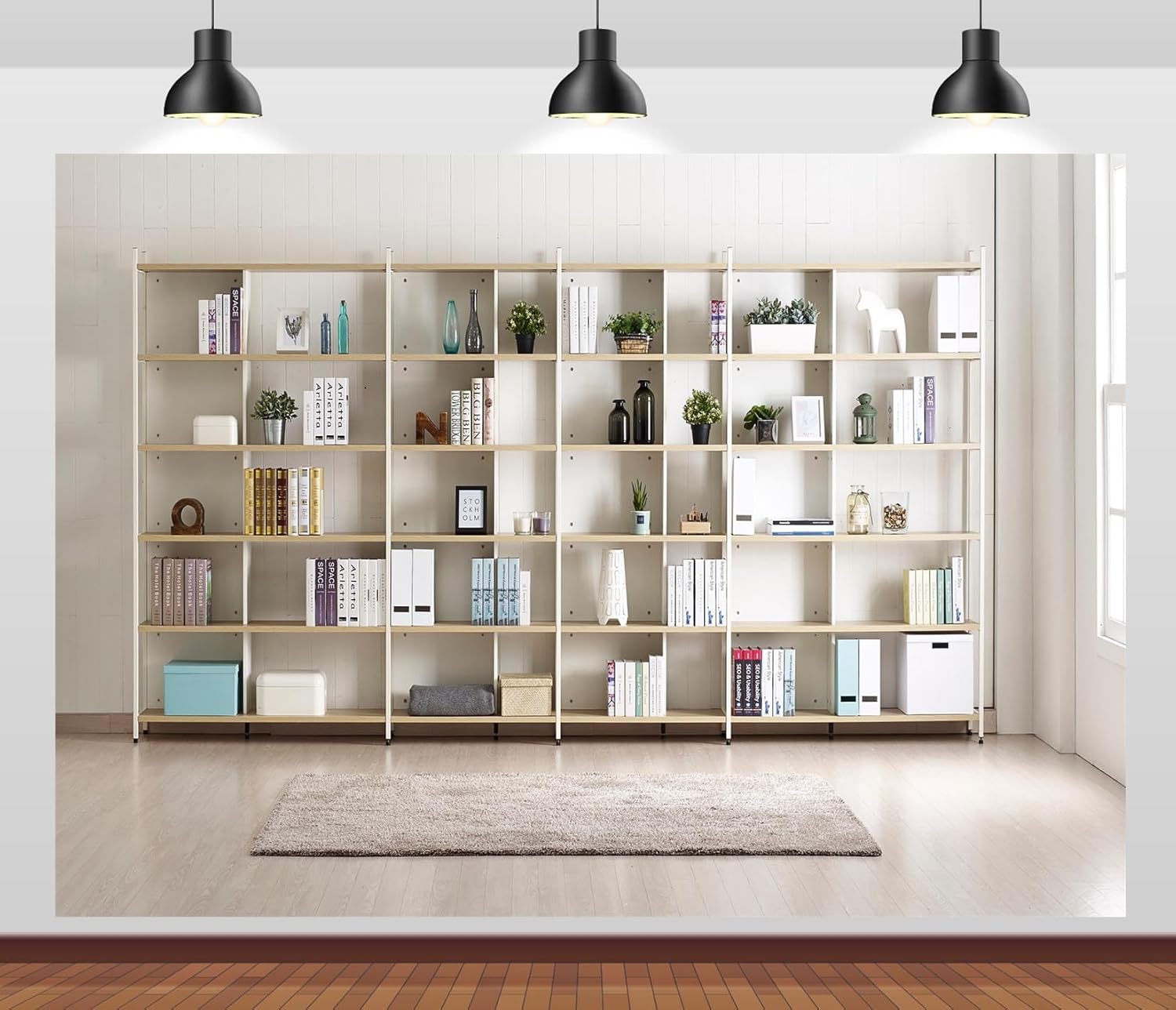 Latar Belakang Fotografi Rak B - Home Office Zoom Background Free ulasan dan harga