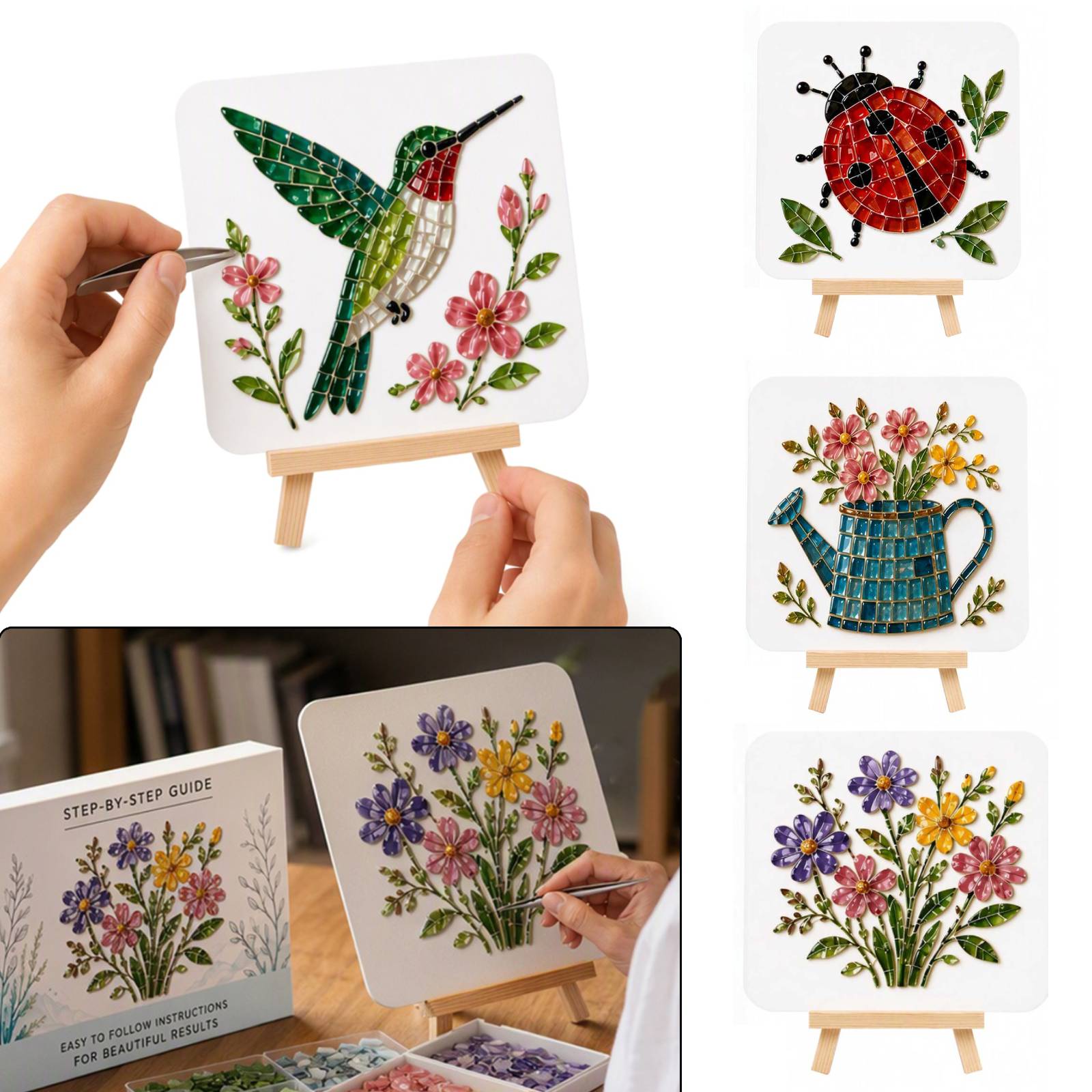 Kit Mosaik Kaca Laut DIY, Kary - Home Office Inspiration ulasan dan harga