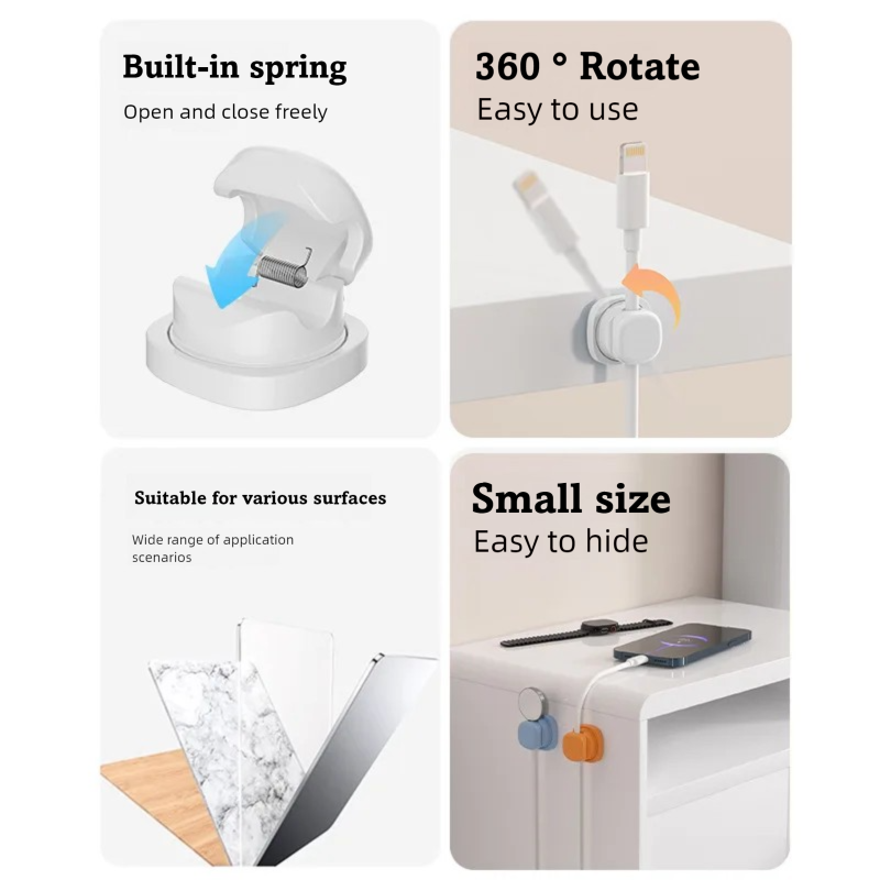 Penjepit Kabel Perekat, Penaha - Home Office Setup ulasan dan harga