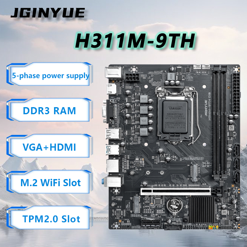 JGINYUE H110 Motherboard mendu - Home Office Budget ulasan dan harga