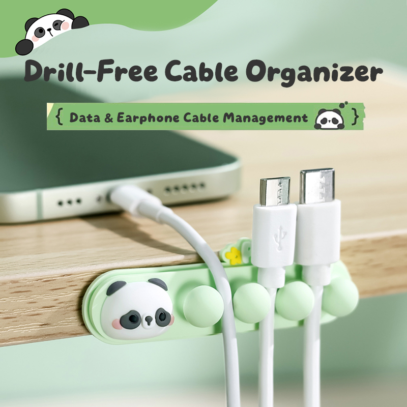 Penyangga Kabel Panda Kartun:  - Cable Management Box ulasan dan harga
