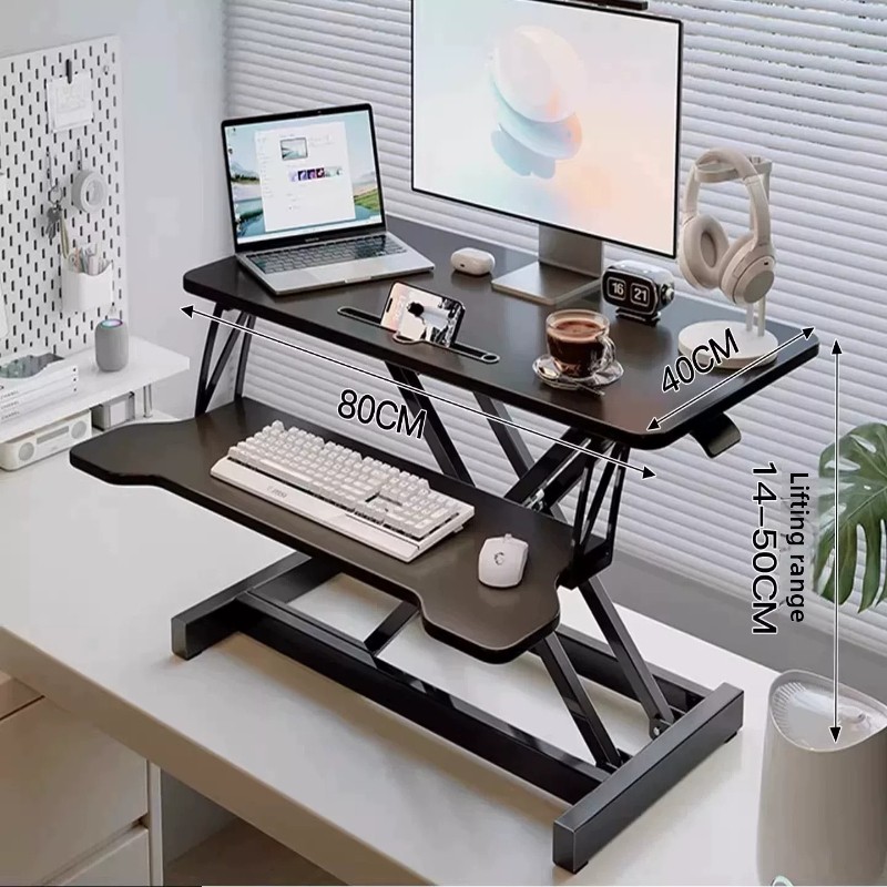 Meja Berdiri dengan Ketinggian - Home Office Hidden Desk ulasan dan harga