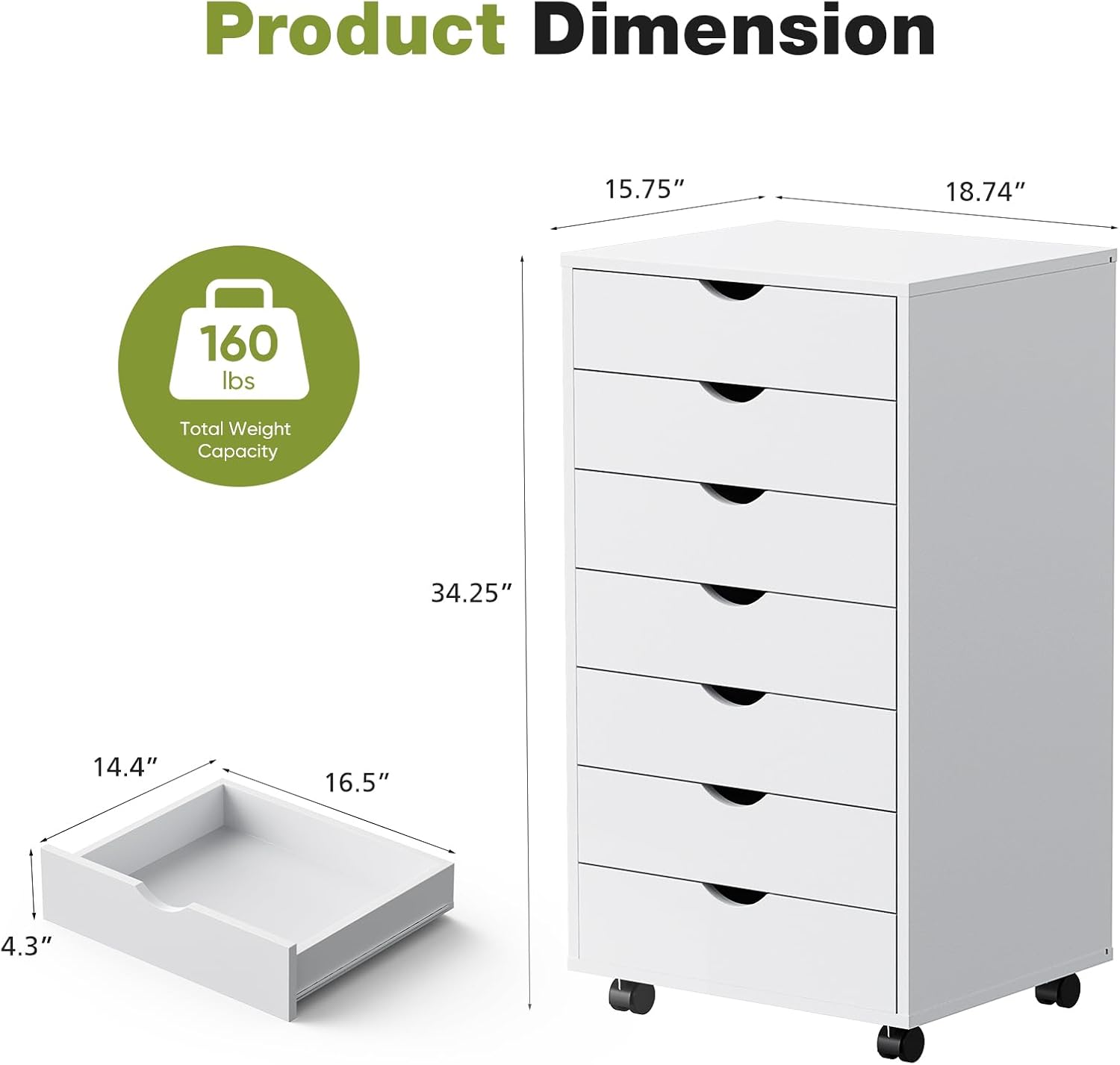 Lemari Penyimpanan Beroda 7 La - Desk Drawer Small ulasan dan harga
