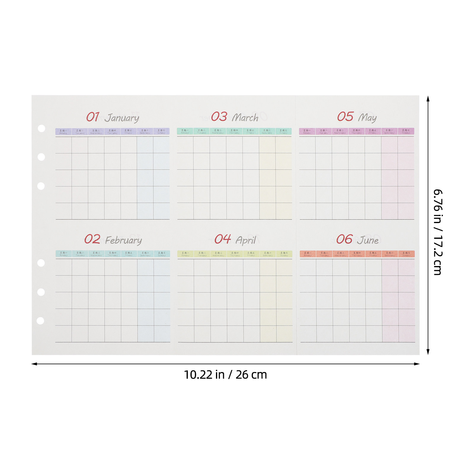 20 Lembar Kertas Kalender Bula - Home Office Budget ulasan dan harga