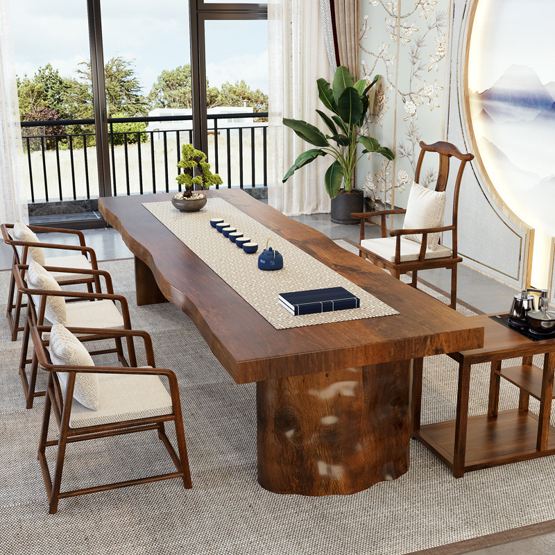 Meja teh kayu solid Cina baru  - Home Office Guest Room ulasan dan harga