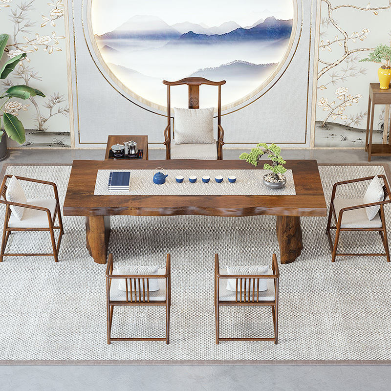 Meja teh kayu solid Cina baru  - Home Office Guest Room ulasan dan harga