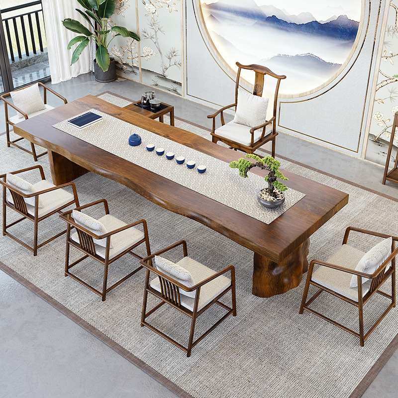 Meja teh kayu solid Cina baru  - Home Office Guest Room ulasan dan harga