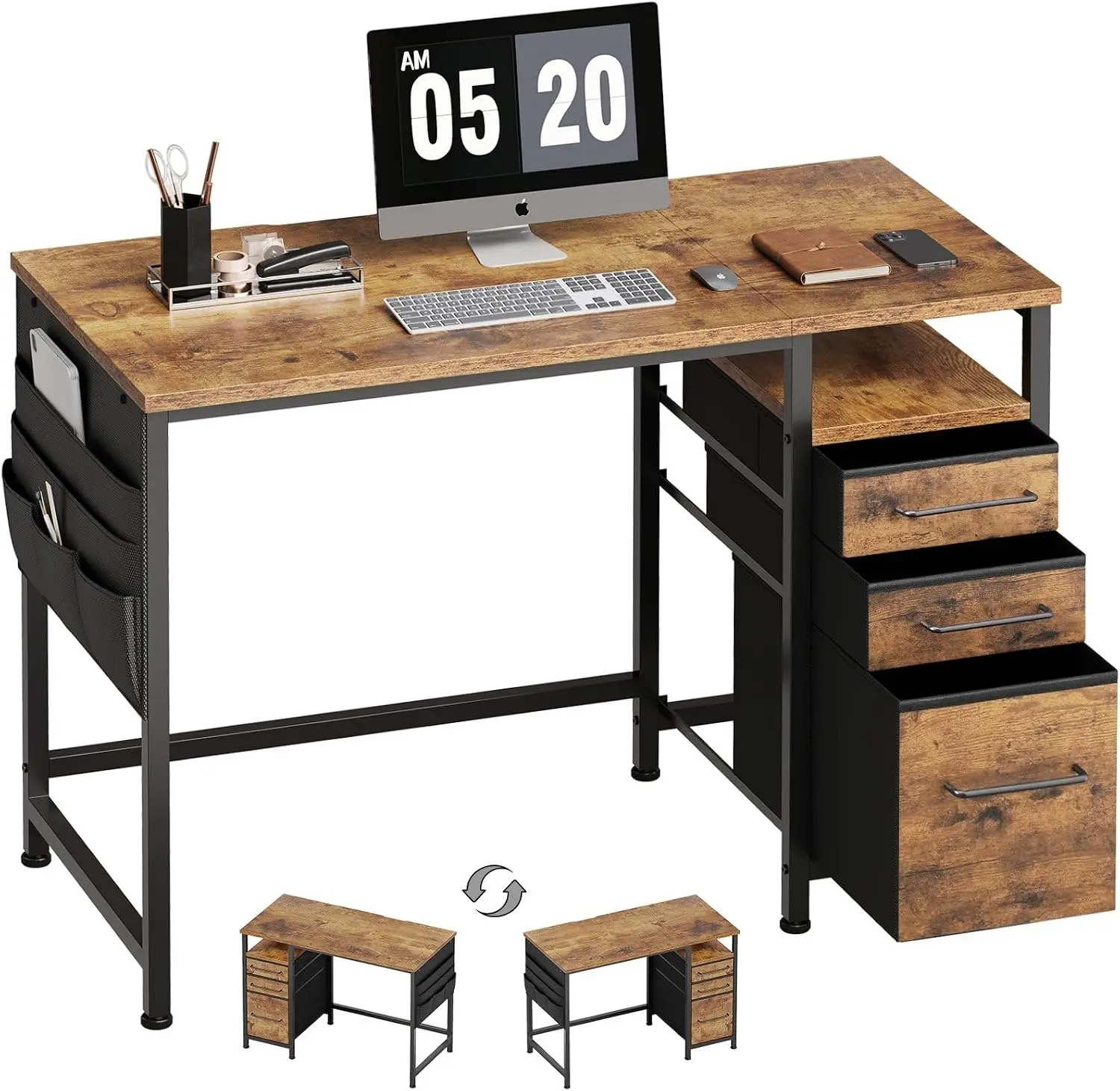Meja Kecil dengan Laci, Meja K - Desk Drawer Small ulasan dan harga