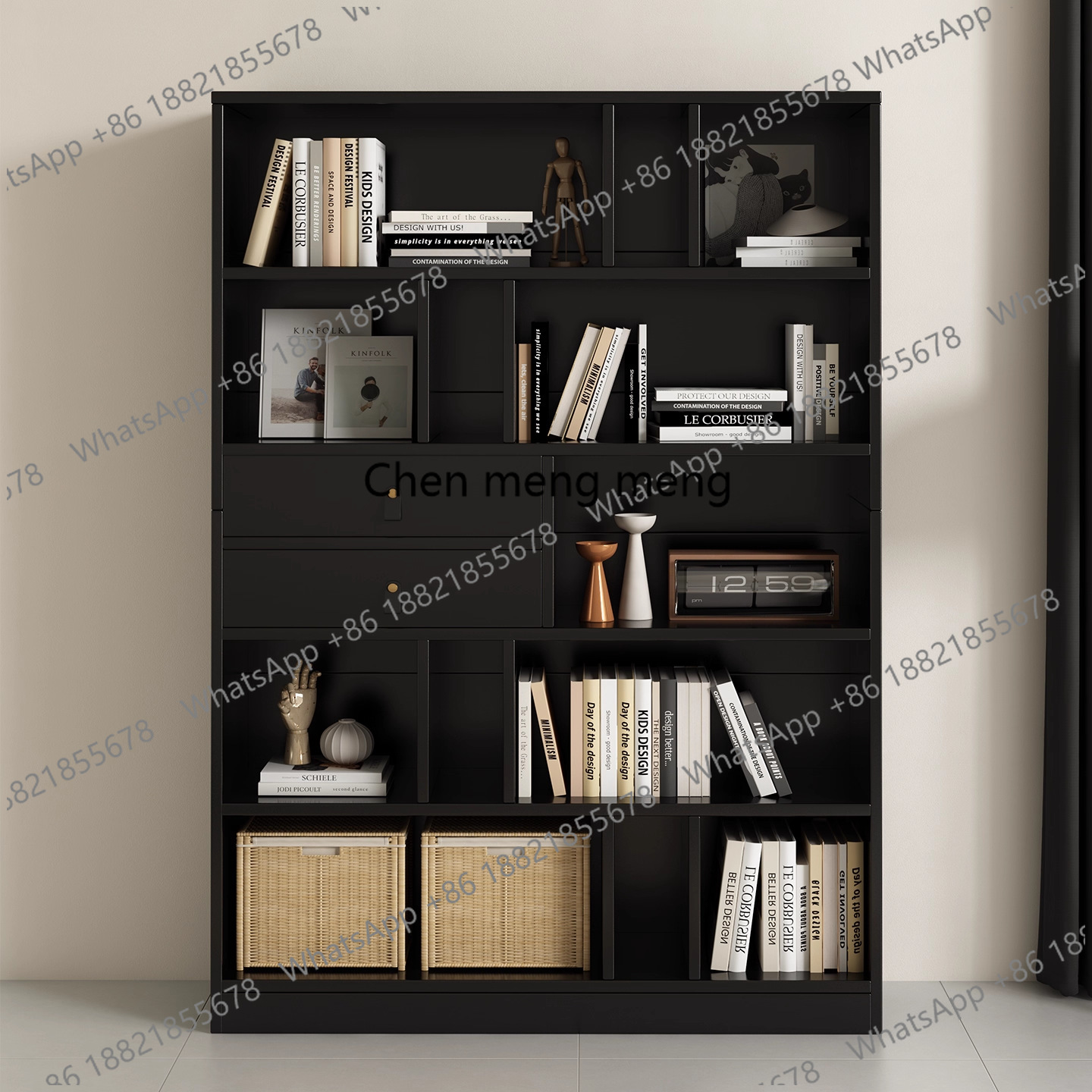 Rak Buku Dinding dan Lemari Bu - Home Office Library ulasan dan harga