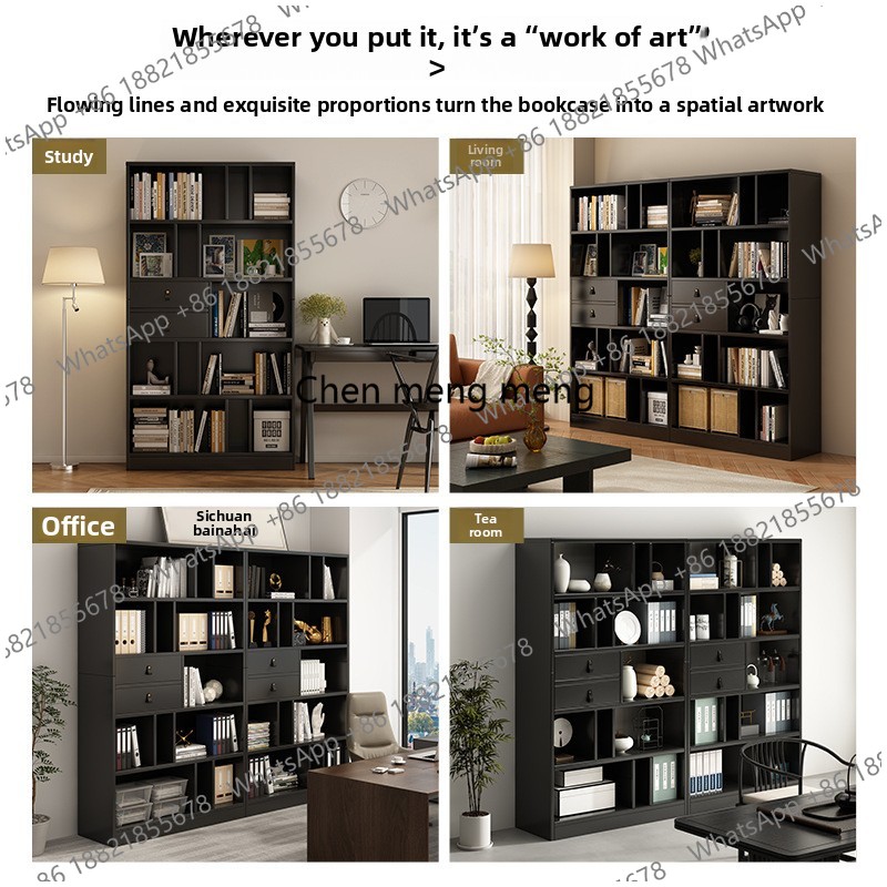 Rak Buku Dinding dan Lemari Bu - Home Office Library ulasan dan harga