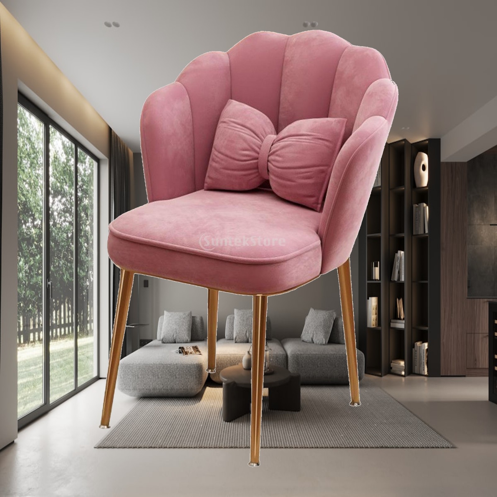 Kursi Rias Kontemporer dengan  - Home Office Guest Room ulasan dan harga