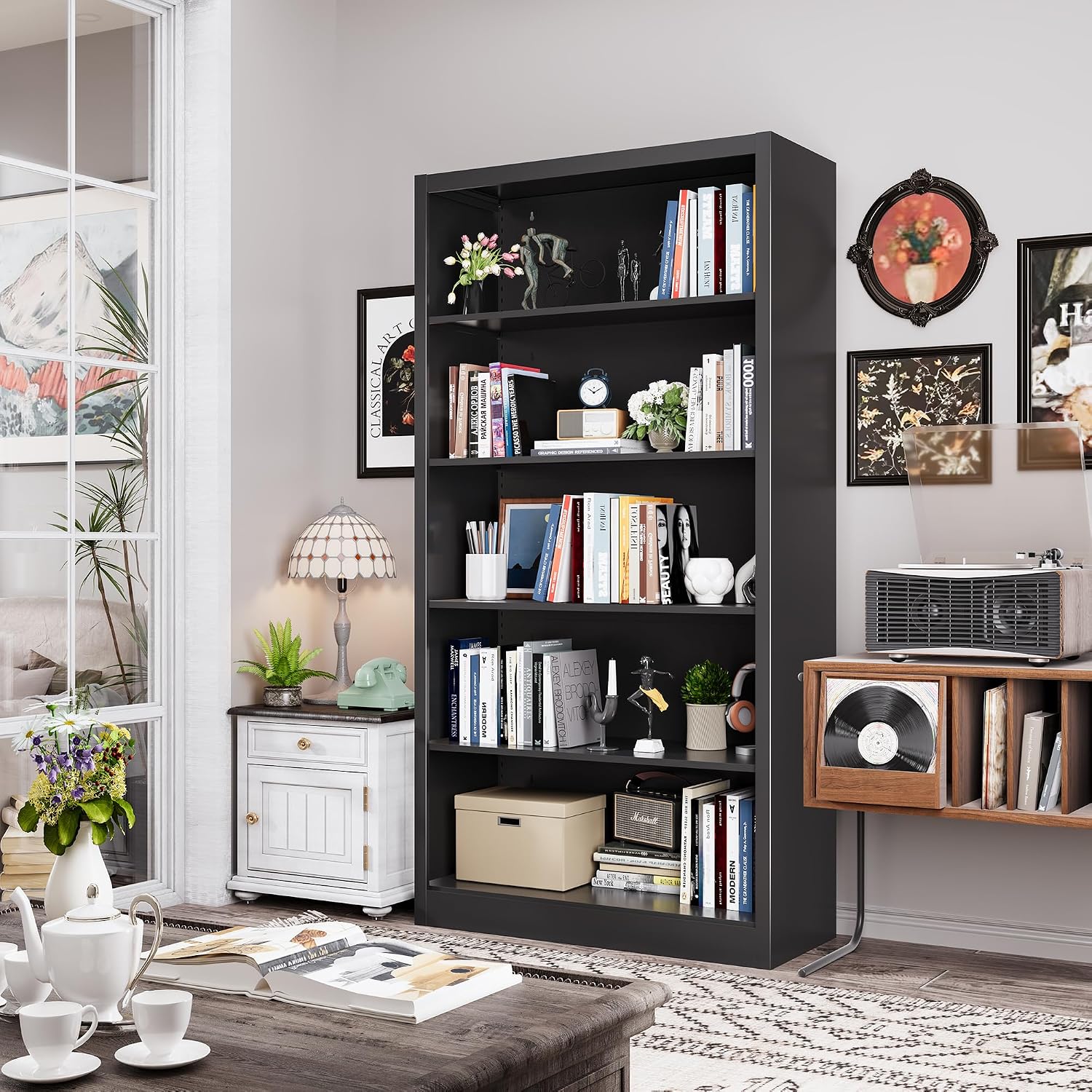 Rak Buku 5 Tingkat Kedalaman 1 - Home Office Library ulasan dan harga