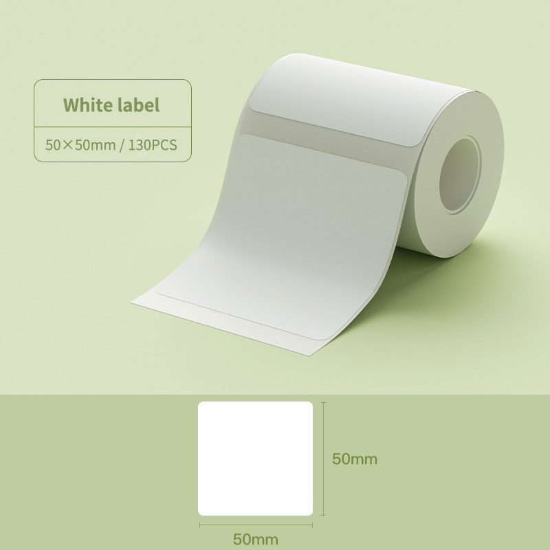 Label Persegi Putih 50x50mm/15 - Label Maker Machine ulasan dan harga