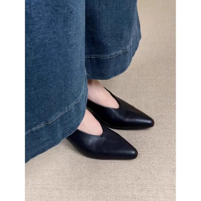 Sepatu Hak Tebal Ujung Lancip  - Home Office Makeover ulasan dan harga