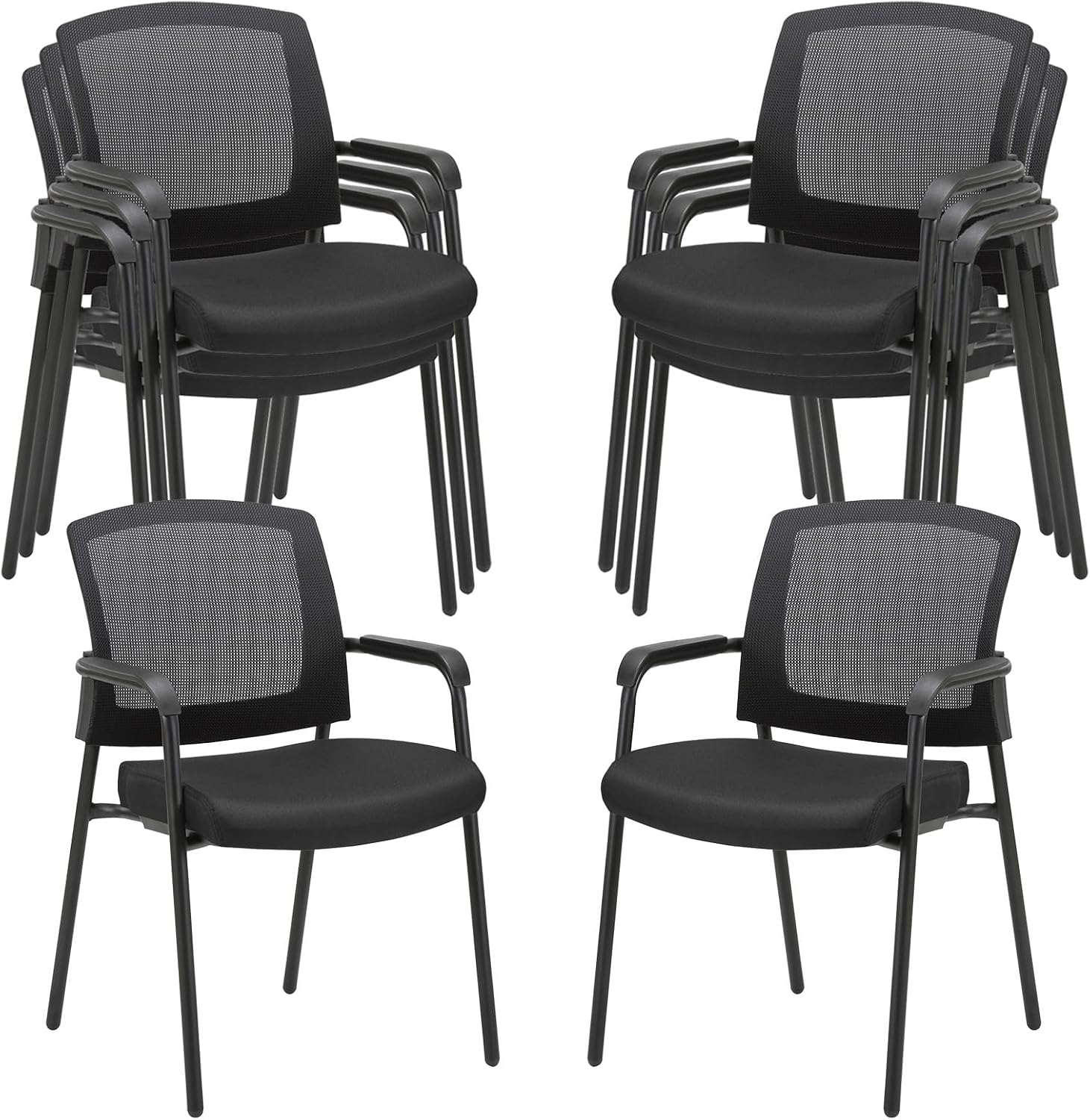 Kursi Tumpuk Hitam, Kursi Ruan - Home Office Guest Room ulasan dan harga