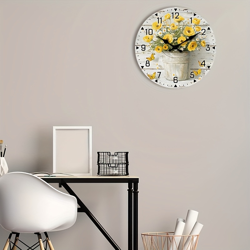 Jam Dinding Kayu dengan Desain - Home Office Library ulasan dan harga